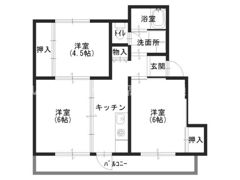 ヴィラナリー志度 2号棟の間取り画像