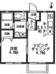 ソレイユ港南の間取り画像