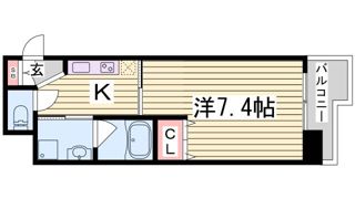 エイペックス神戸みなと元町Coast Lineの間取り画像