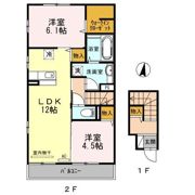 D-room Yakeyamaの間取り画像