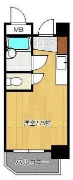 シンコー北九大前スカイマンションの間取り画像