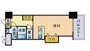 ロイヤル渡辺通2の間取り画像
