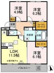 コージーコートの間取り画像