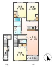 ラピュラフォレストの間取り画像