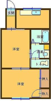 富士コーポの間取り画像