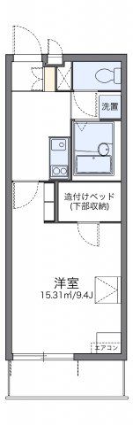 レオパレスルームス北越の間取り画像