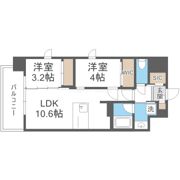 シーズンフラッツ新大阪の間取り画像