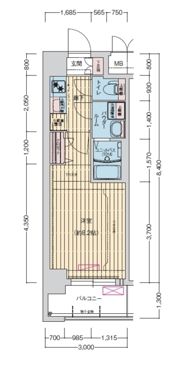 ララプレイス 大阪 ウエストゲートの間取り画像