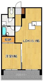 ライオンズマンション皇后崎公園の間取り画像