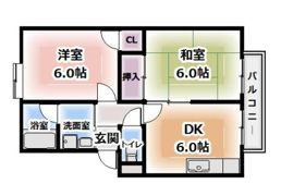 ガーデンハイツ小林2号の間取り画像