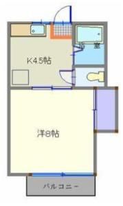 弓の町ハイツA棟の間取り画像