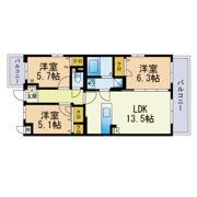 クレシア藤崎の間取り画像