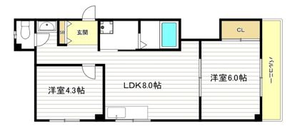 M'sコート新福島の間取り画像