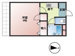 ハピネス吉富の間取り画像