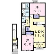 ハニーベルの間取り画像