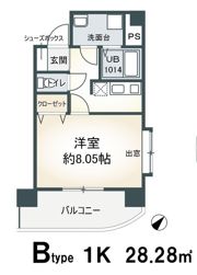 スカイライト西九条の間取り画像
