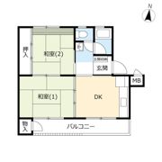 UR公田町の間取り画像