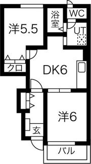 Arkadia舞阪Bの間取り画像