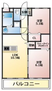 リュクス ウエストの間取り画像