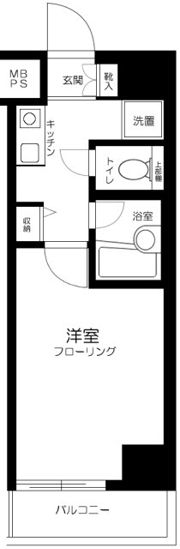 ヴェルヒルズ芝浦の間取り画像