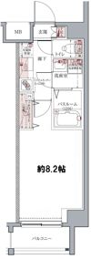 ラグディア麻布十番の間取り画像