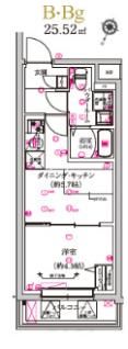 レガリス武蔵小山の間取り画像