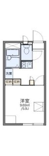 レオパレス若葉Aの間取り画像