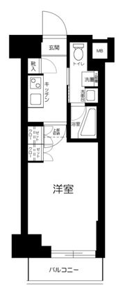 ステージファースト飯田橋アジールコートの間取り画像