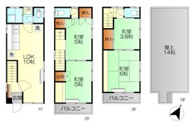 江原町3番戸建の間取り画像