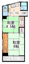 王子コーポの間取り画像