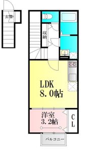 BAU上余田の間取り画像