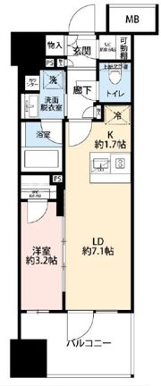 ジオ横浜大通り公園の間取り画像