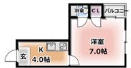 コーポタカハシB棟の間取り画像