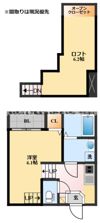 MODERN PALAZZO福田町B棟の間取り画像