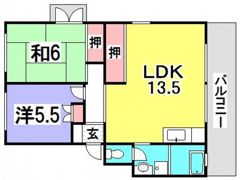 サンコーポ井口B棟の間取り画像