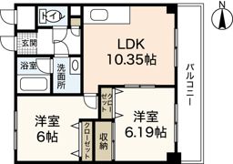 長楽寺マンションⅠ号館の間取り画像
