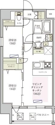 アーバネックス東梅田の間取り画像