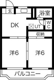 マンションヤマダAの間取り画像