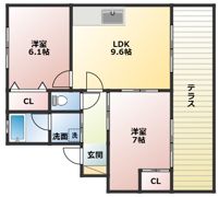 オリーブコートの間取り画像