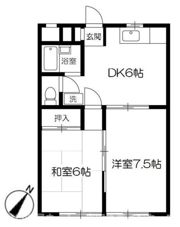 オークスCの間取り画像