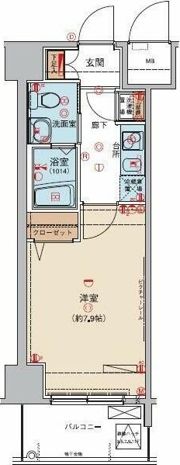 ロメック山手日暮里の間取り画像