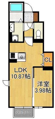 ジェントル篠崎の間取り画像