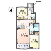 入間市狭山台 アパートA棟新築工事の間取り画像