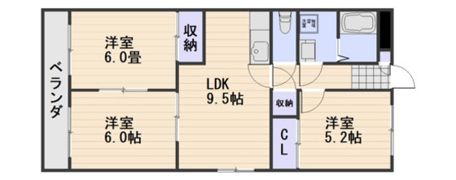 ロンディーネ福田の間取り画像