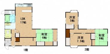 西本浦町貸家の間取り画像
