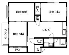 グリーンハイツ河合の間取り画像