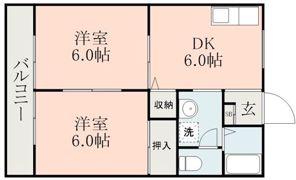 ぎんながハイツの間取り画像