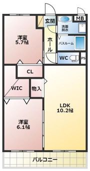 CORPOROUSみやこの間取り画像