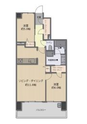 ロイヤルガーデンタワー岡山幸町の間取り画像