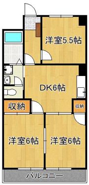 ライフ・モア本城C棟の間取り画像